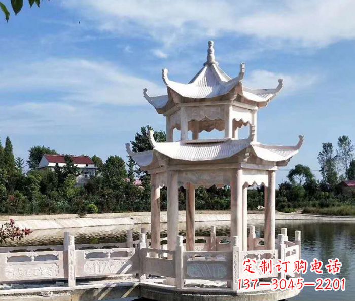宁德中领雕塑精心打造的海边抒情凉亭雕塑,以海…