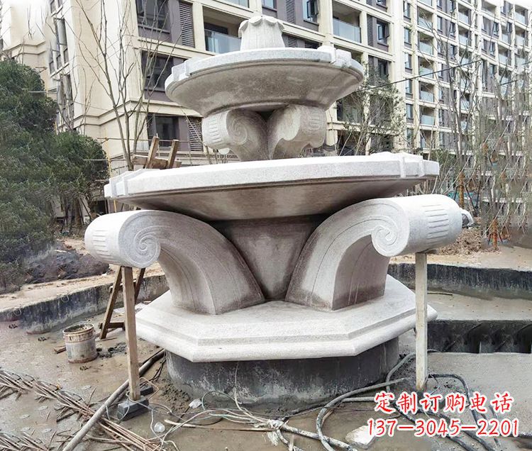 宁德海马石雕喷泉,喷水灿烂缤纷