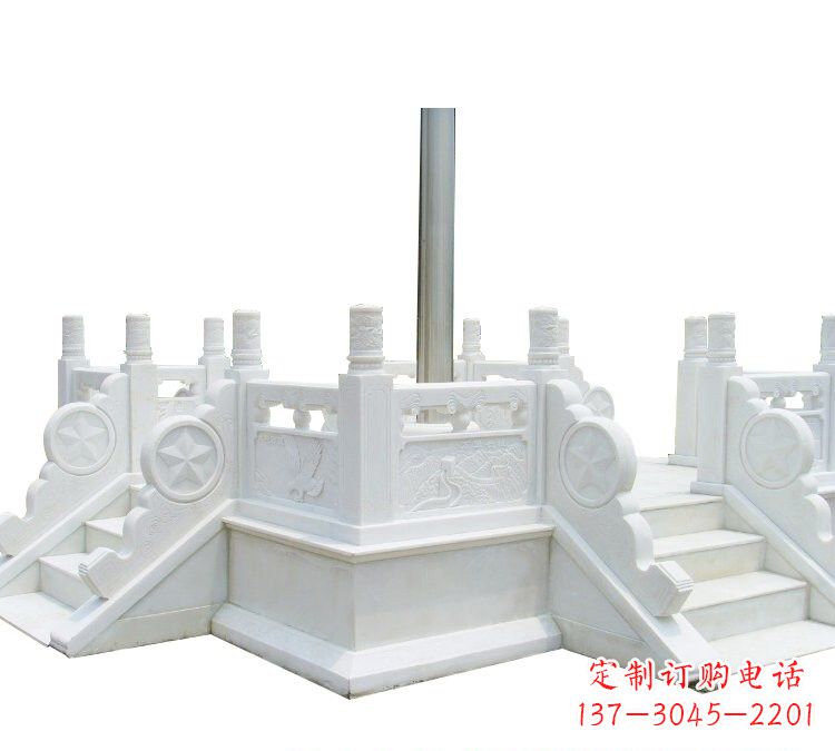 宁德汉白玉部队升旗台雕塑