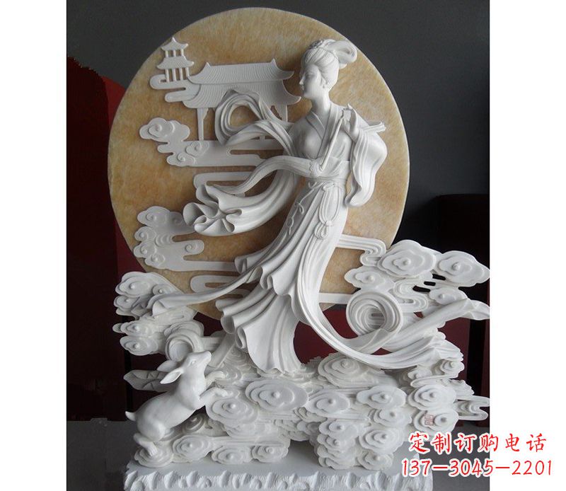 宁德汉白玉雕塑,传承神话传奇