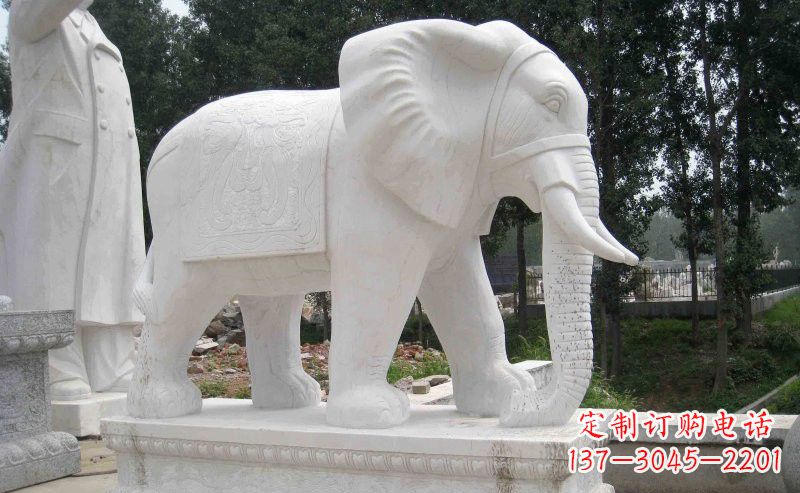 宁德汉白玉大象雕塑