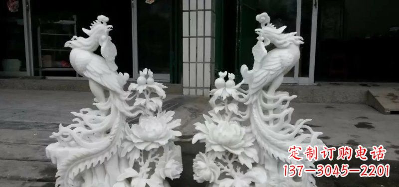 宁德中领雕塑汉白玉凤凰雕塑