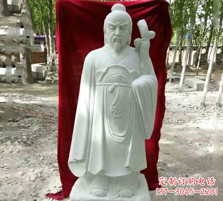 宁德汉白玉古代名医华佗雕塑