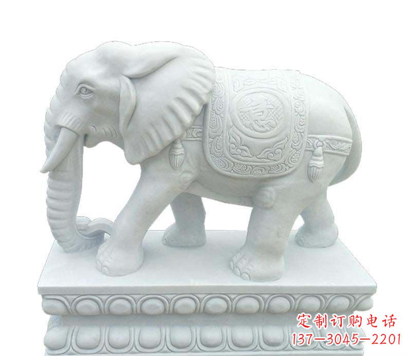 宁德汉白玉吉祥大象