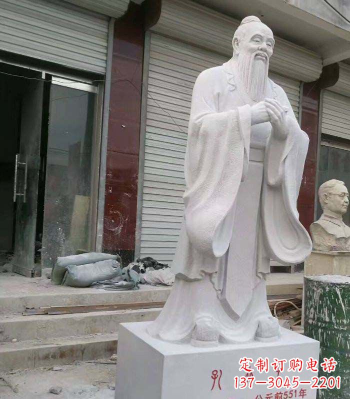 宁德古典传承,庄严的孔子石雕