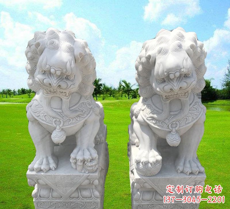 宁德汉白玉小狮子石雕