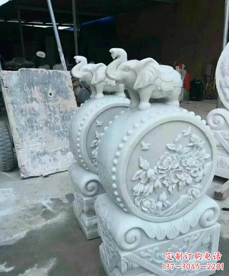 宁德白玉小象抱鼓陪你度过每一天