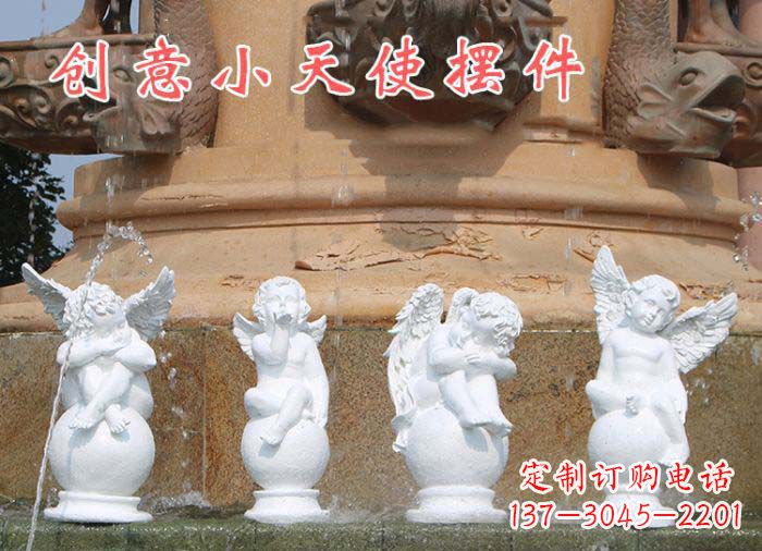 宁德中领雕塑:汉白玉小天使雕塑