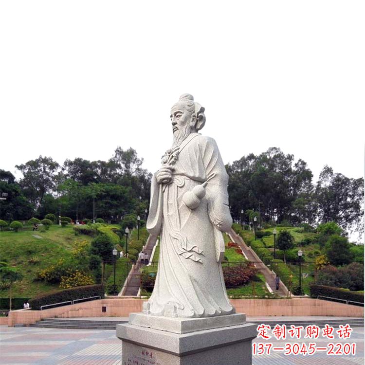 宁德张仲景石雕雕塑,精工细作,传承古代文化