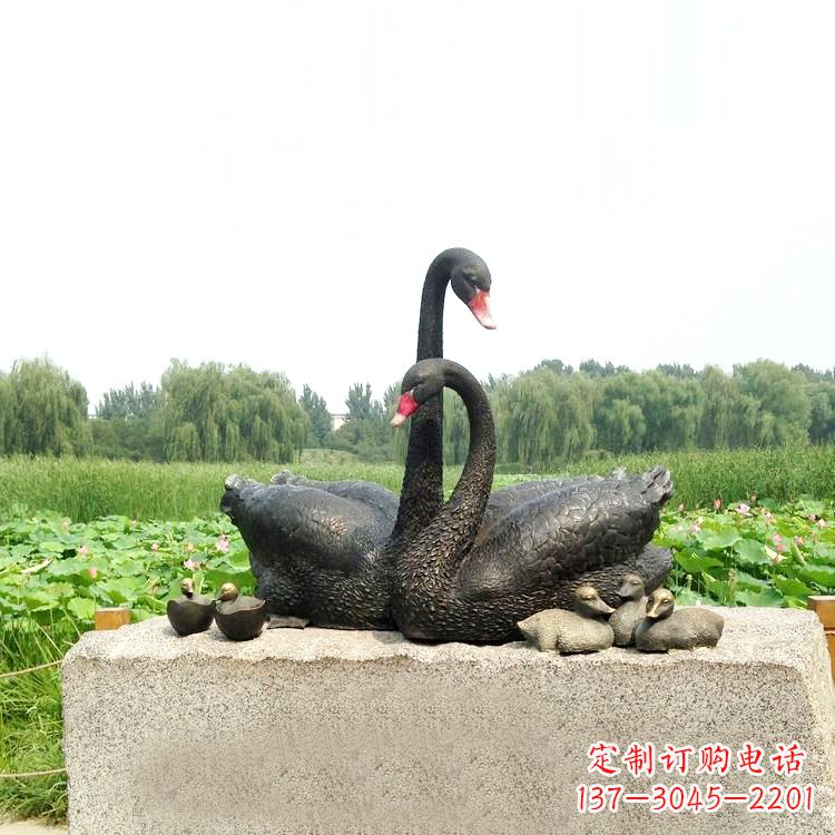 宁德黑天鹅铜雕摆件