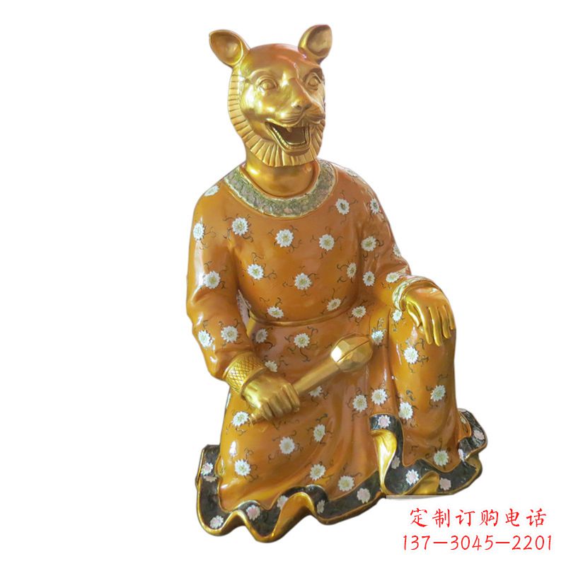 宁德中领雕塑玻璃钢彩绘生肖雕塑