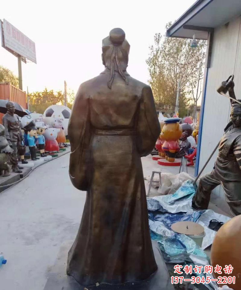宁德精美雕塑永流传——华佗名医铜雕(定制)