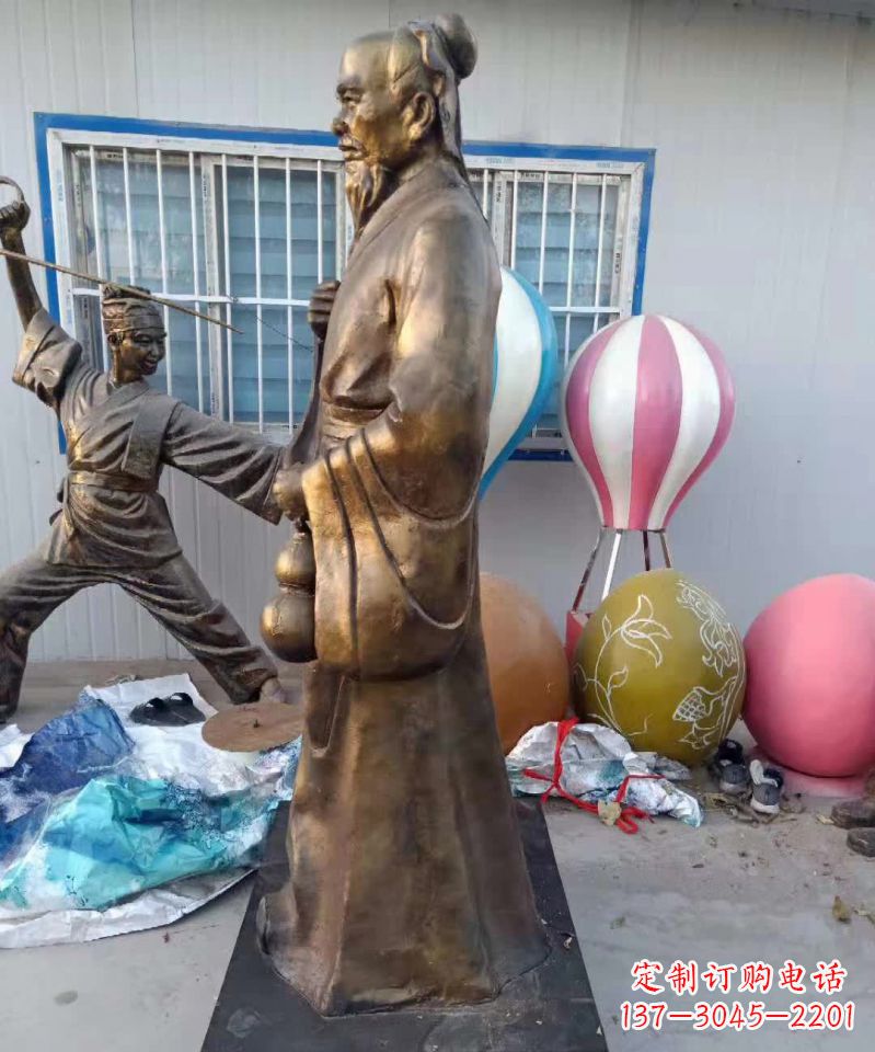 宁德传承中医华佗的传奇—华佗名医铜雕