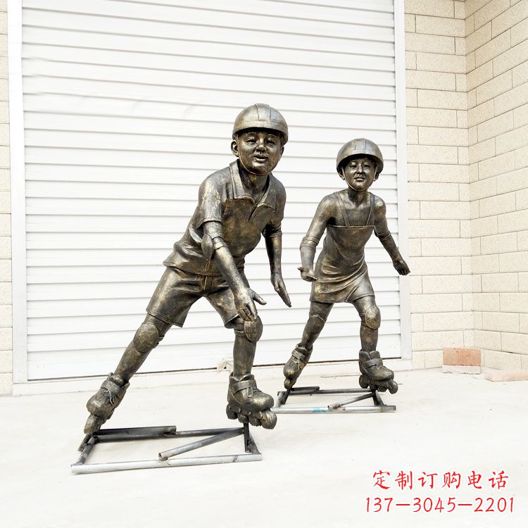 宁德中领雕塑:仿铜小孩雕塑
