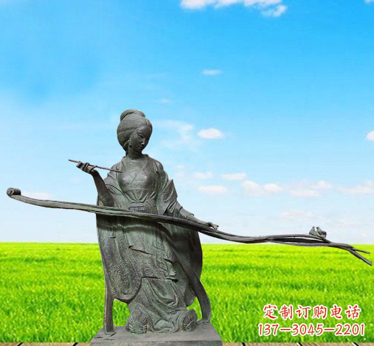 宁德优雅迷人的古代美女铜雕
