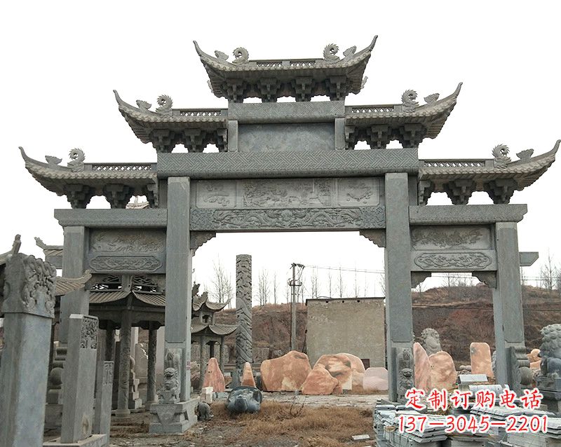 宁德黄冈石雕牌坊