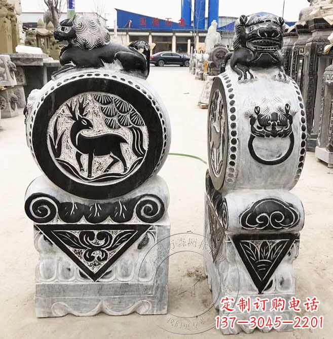 宁德品质卓越的黄山石雕门墩石