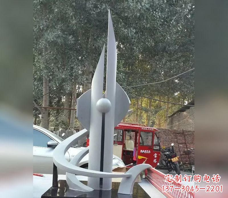 宁德火箭剪纸雕塑不锈钢