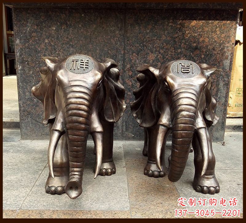 宁德吉祥大象铜雕222
