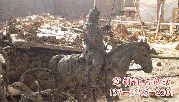 宁德精心打造的古典骑马铜雕