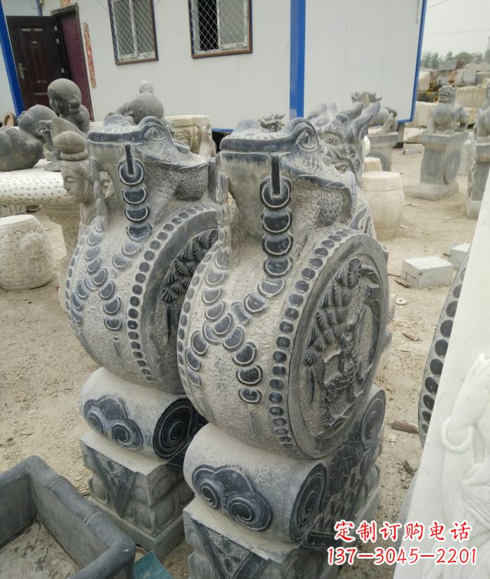 宁德古韵深远,金蟾抱鼓石仿古门墩雕塑