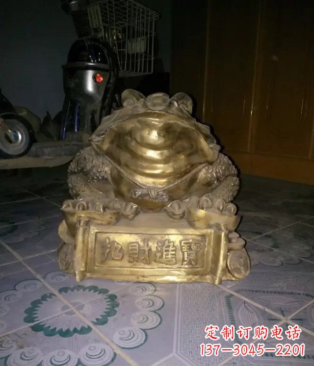 宁德金蟾招财进宝动物铜雕