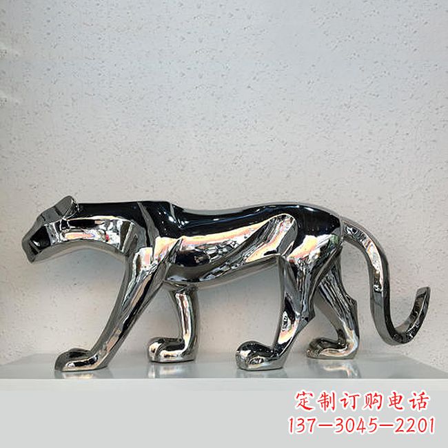宁德杰出的不锈钢金钱豹雕塑