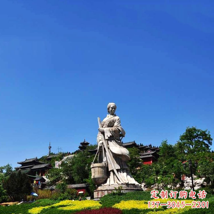 宁德美女雕塑,用精美石料表现传统美