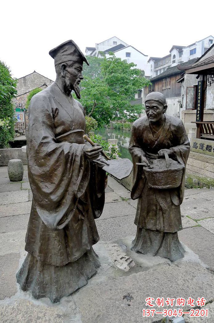 宁德经典雕塑:王羲之情景小品