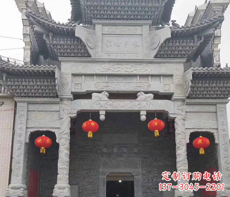 宁德中领雕塑:专业定制牌坊石雕