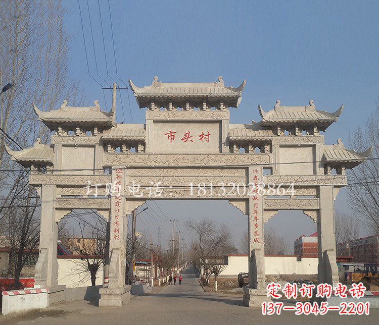 宁德景区三门七楼石雕牌坊——精美绝伦的牌坊雕塑