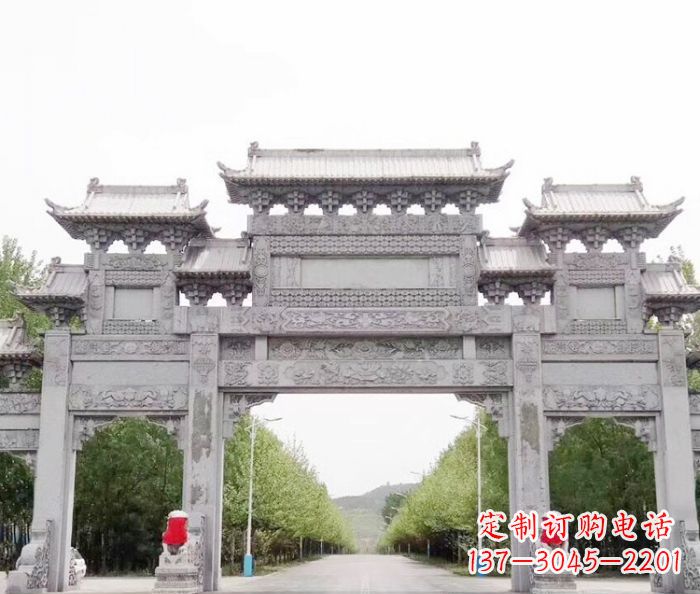 宁德三门石雕牌坊,独具特色的地标雕塑