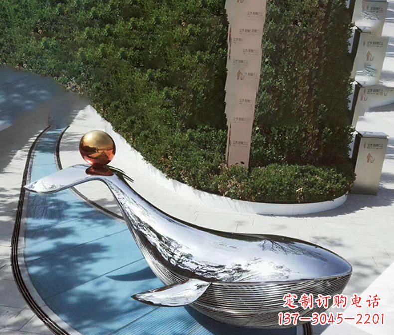 宁德镜面不锈钢海豚雕塑