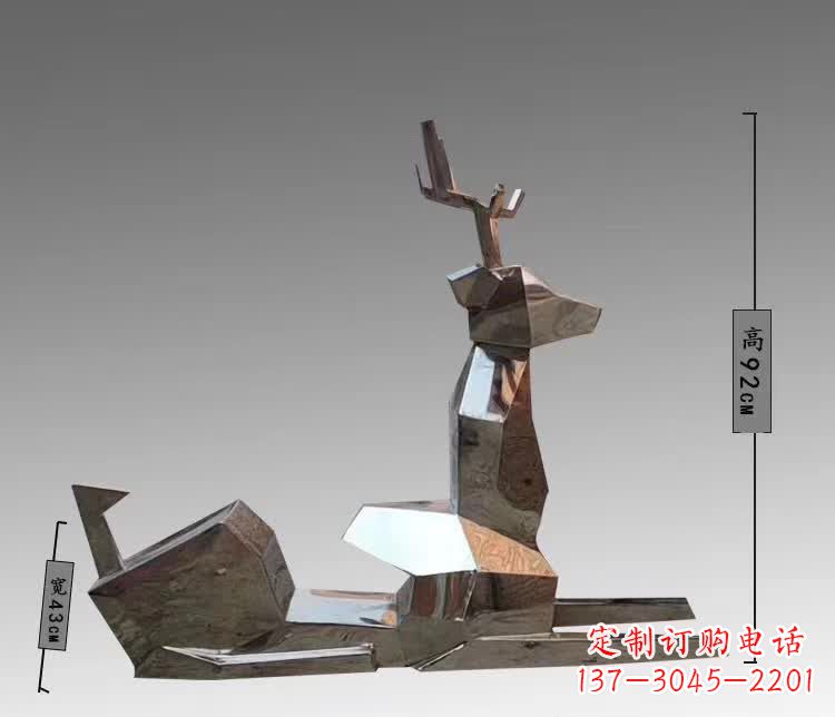 宁德中领雕塑为您带来一款全新的不锈钢梅花鹿雕…