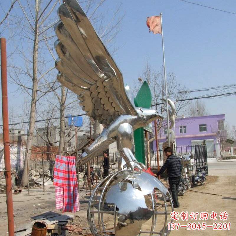 宁德镜面老鹰不锈钢雕塑