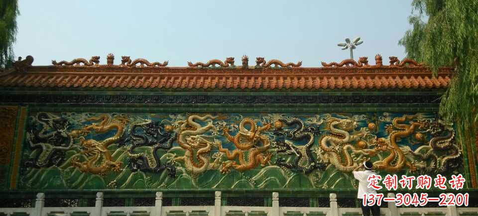 宁德九龙壁景观石雕——造型精致,极致雕刻