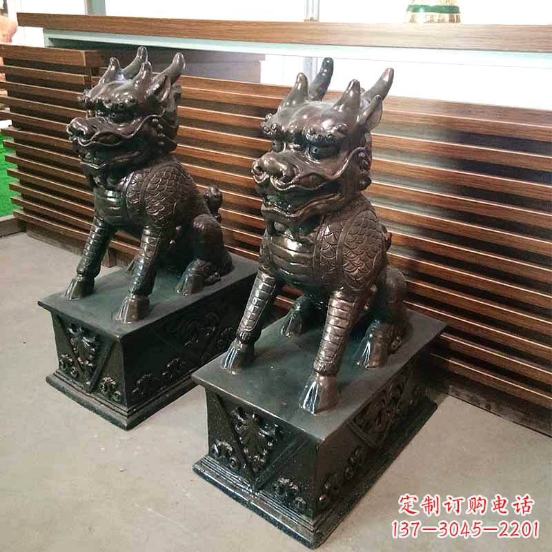 宁德饰你家门口的瑞祥麒麟雕塑