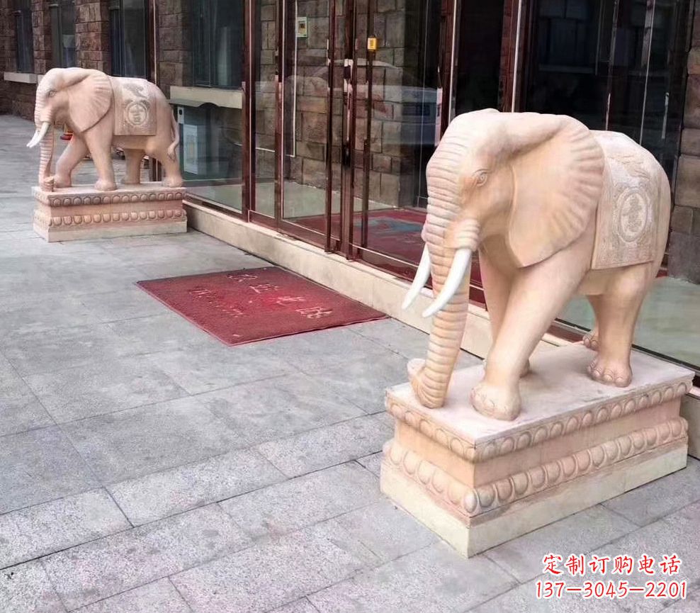宁德刻绘石雕大象