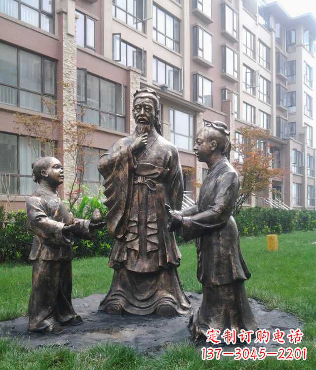 宁德孔融让梨古代人物雕塑