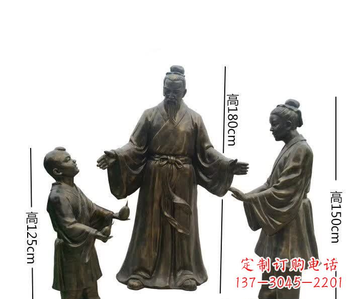 宁德孔融让梨人物铜雕 (2)