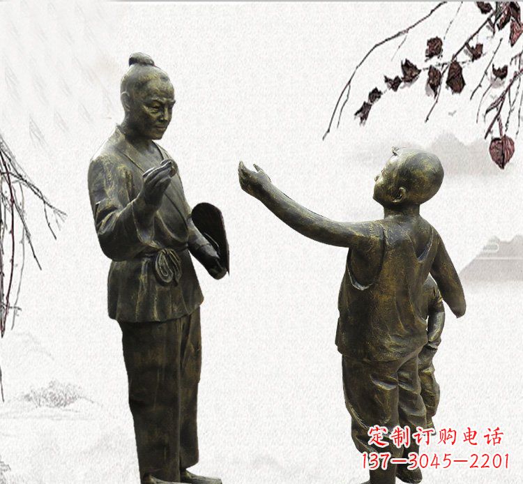 宁德孔融让梨铜雕,专业定制高品质