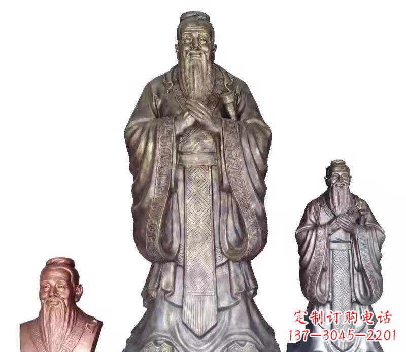 宁德孔子雕塑校园人物雕塑户外摆件