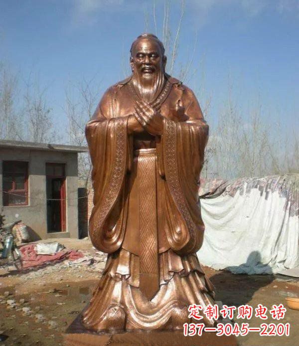 宁德孔子古代名人铜雕