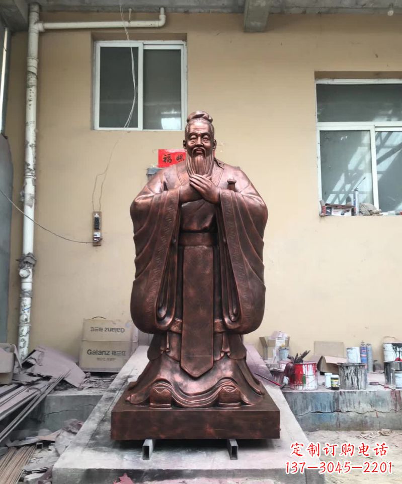 宁德传承中华文化精髓,尊崇古代伟大思想家——中领雕塑定制孔子雕塑
