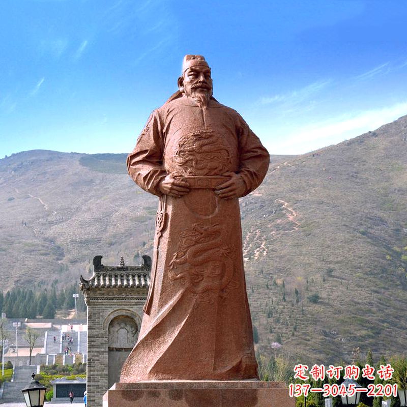 宁德『李世民传神砂岩石雕塑』