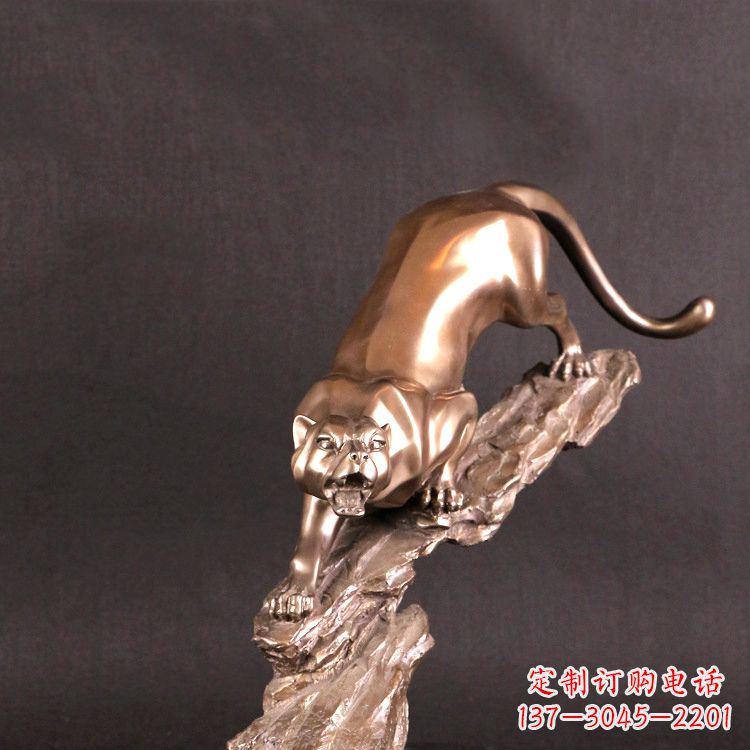宁德猎豹玻璃钢雕塑——高级定制精美雕塑