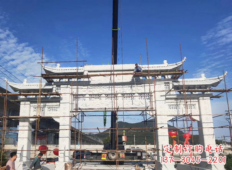 宁德临夏石雕牌坊雕刻