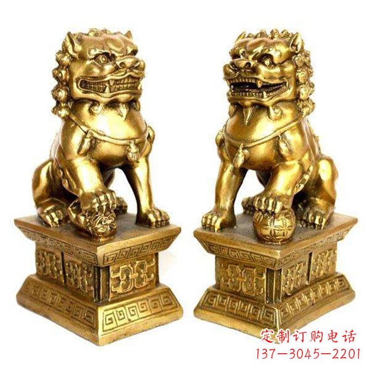 宁德鎏金故宫狮子