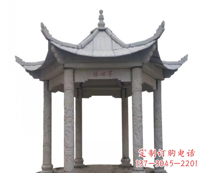 宁德六角石雕凉亭 (5)