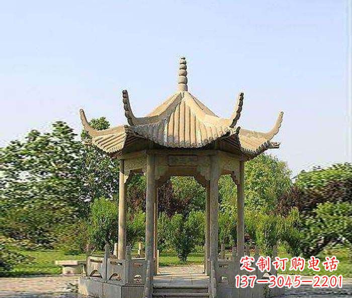 宁德六角石雕凉亭 (6)